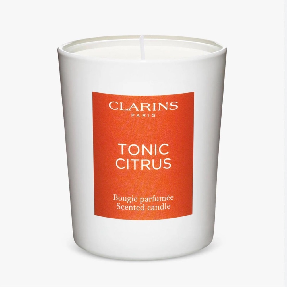 NIB - CLARINS Tonic Citrus Scented Candle 6.4 oz
